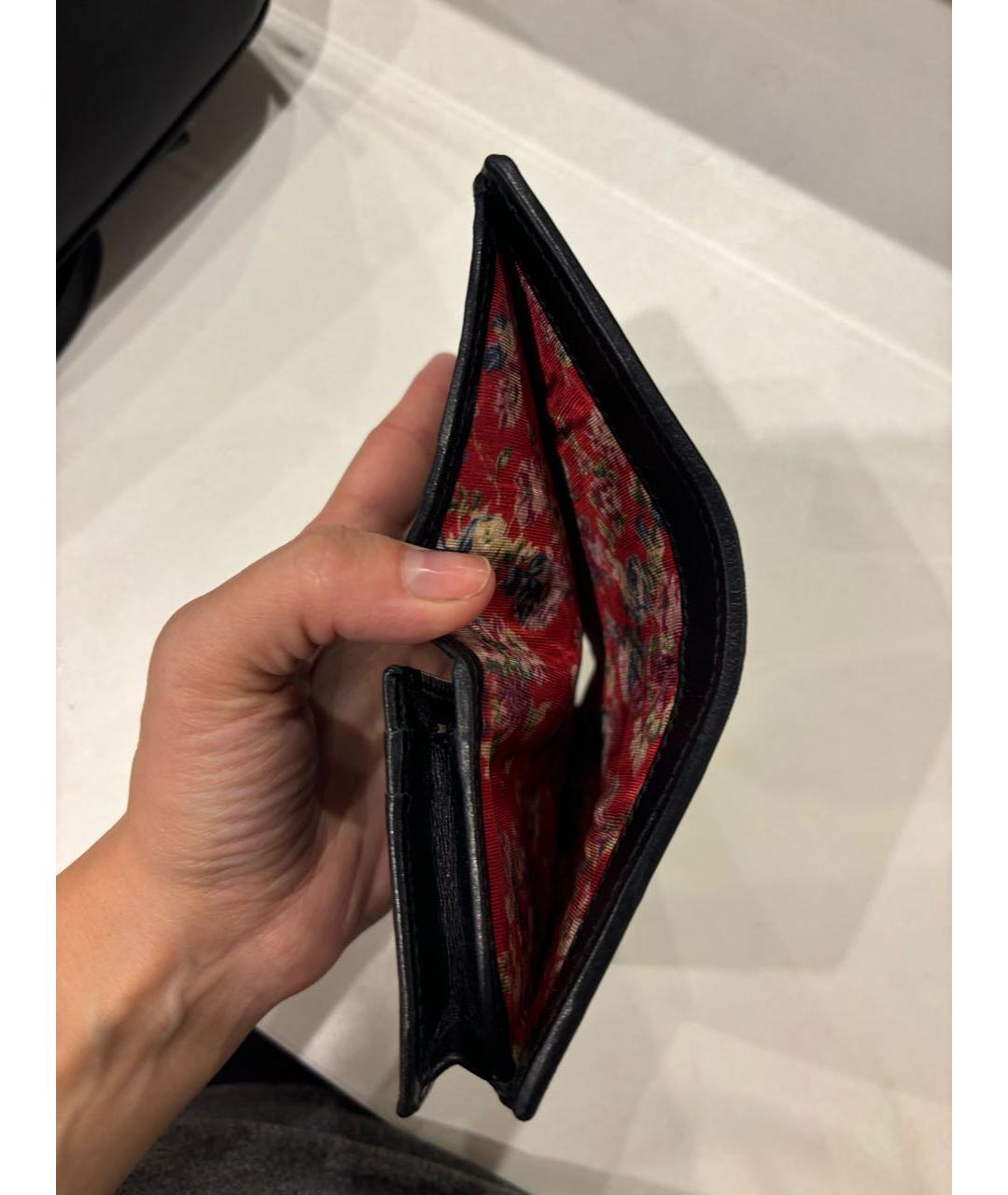 GUCCI Черный кожаный кошелек, фото 4