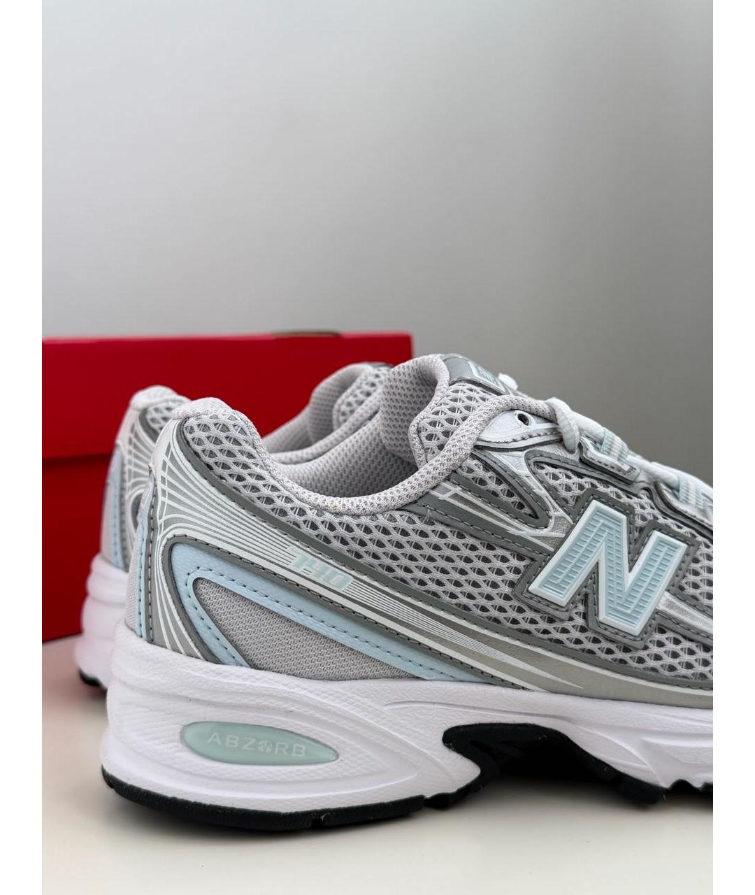 NEW BALANCE Серые текстильные кроссовки, фото 5