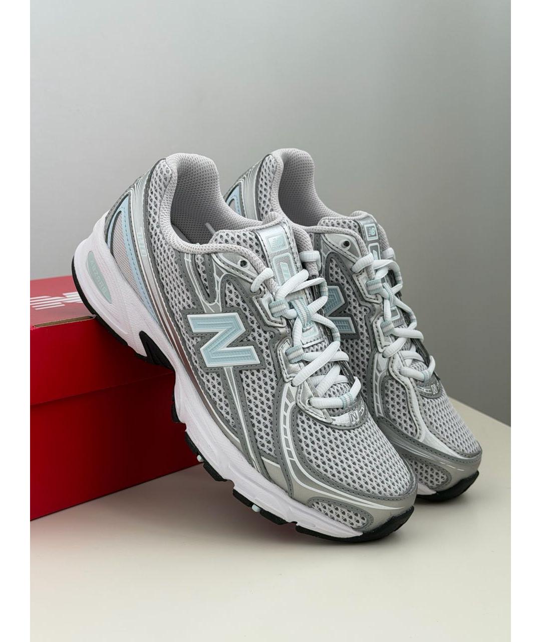 NEW BALANCE Серые текстильные кроссовки, фото 4