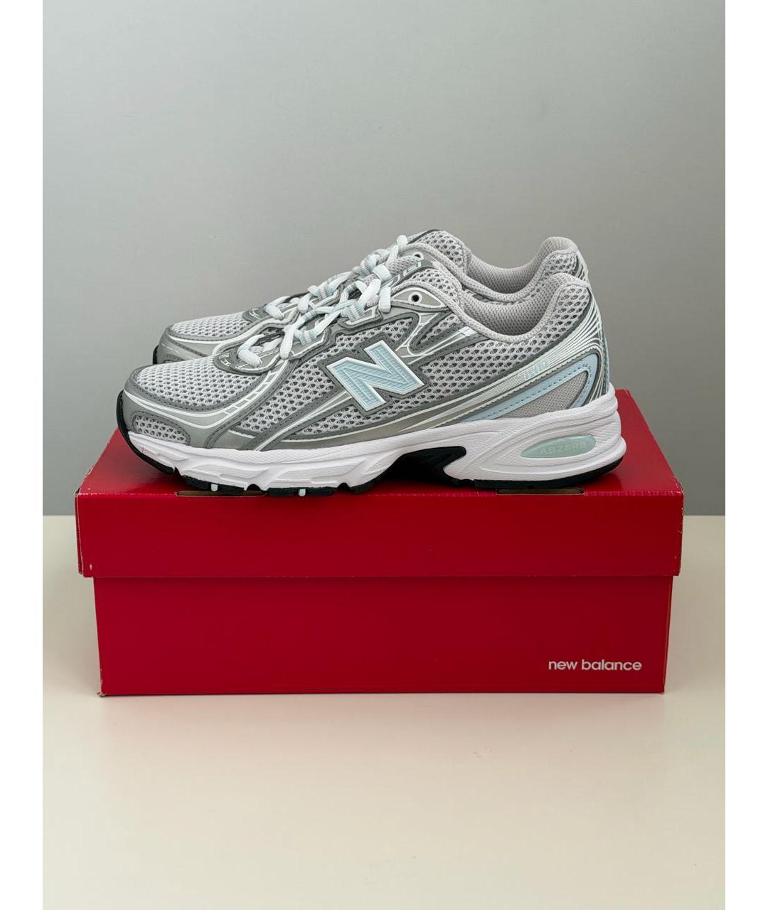 NEW BALANCE Серые текстильные кроссовки, фото 6