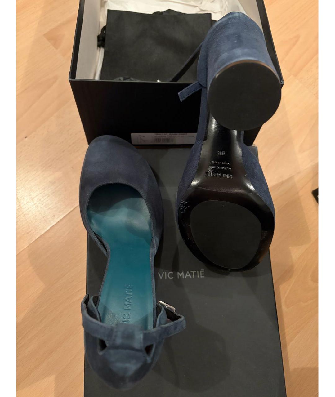 VIC MATIE Синие замшевые туфли, фото 6