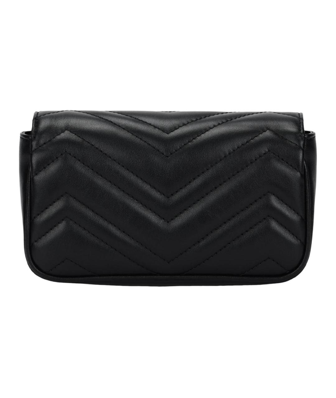 GUCCI Черная кожаная сумка через плечо, фото 3