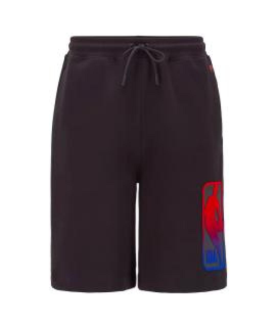 HUGO BOSS Черные хлопко-эластановые шорты, фото 1