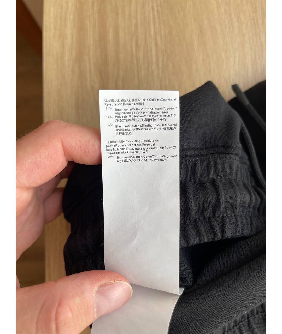 HUGO BOSS Черные хлопко-эластановые шорты, фото 6