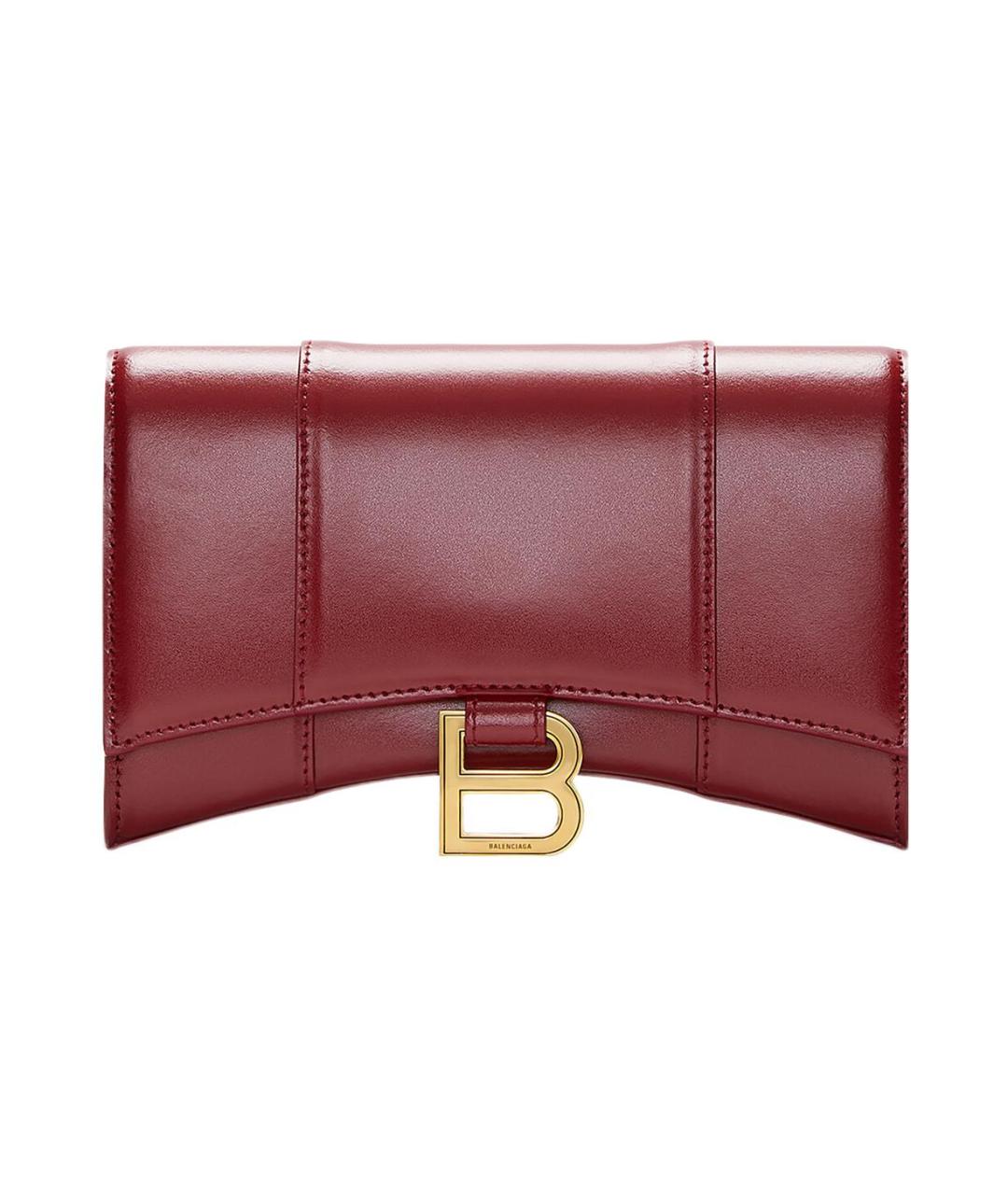 BALENCIAGA Красный кожаный кошелек, фото 1