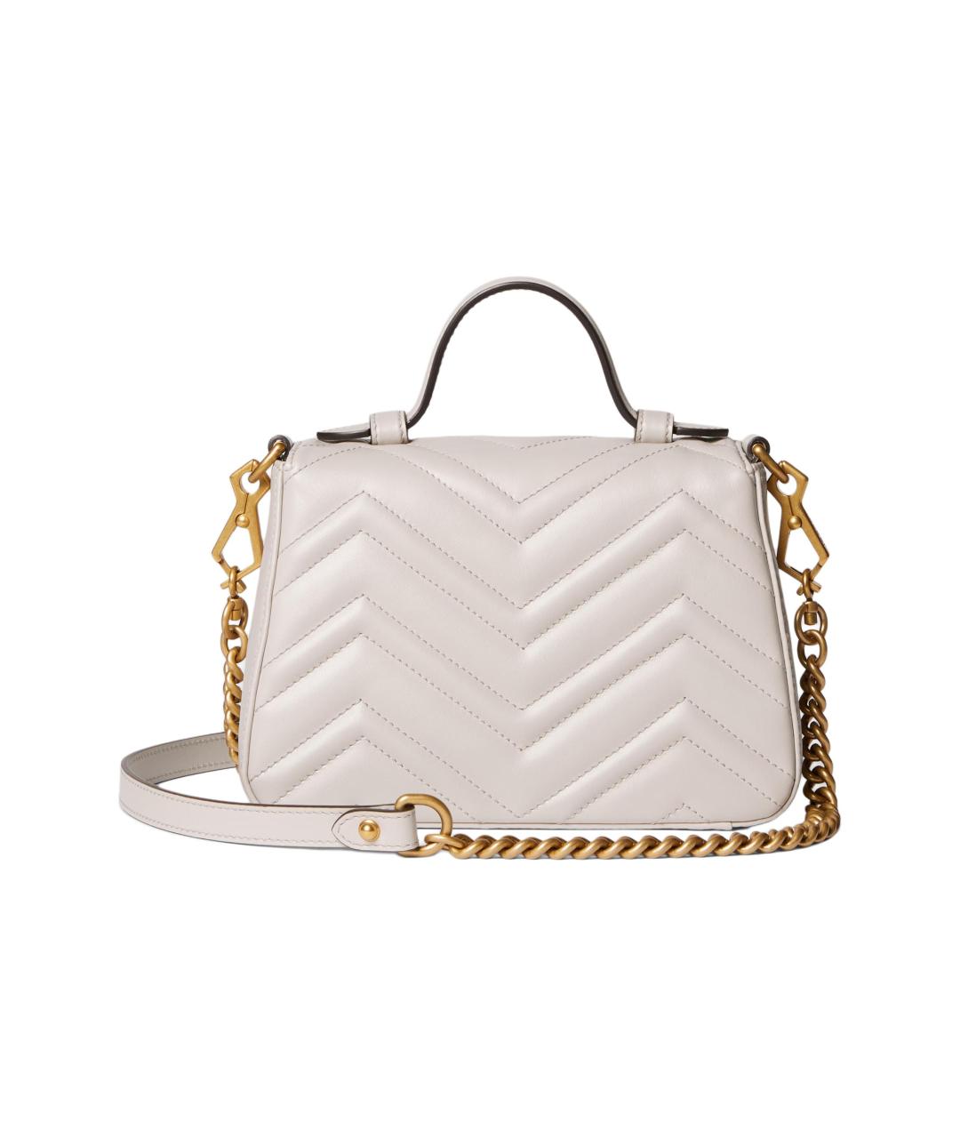 GUCCI Бежевая кожаная сумка через плечо, фото 4