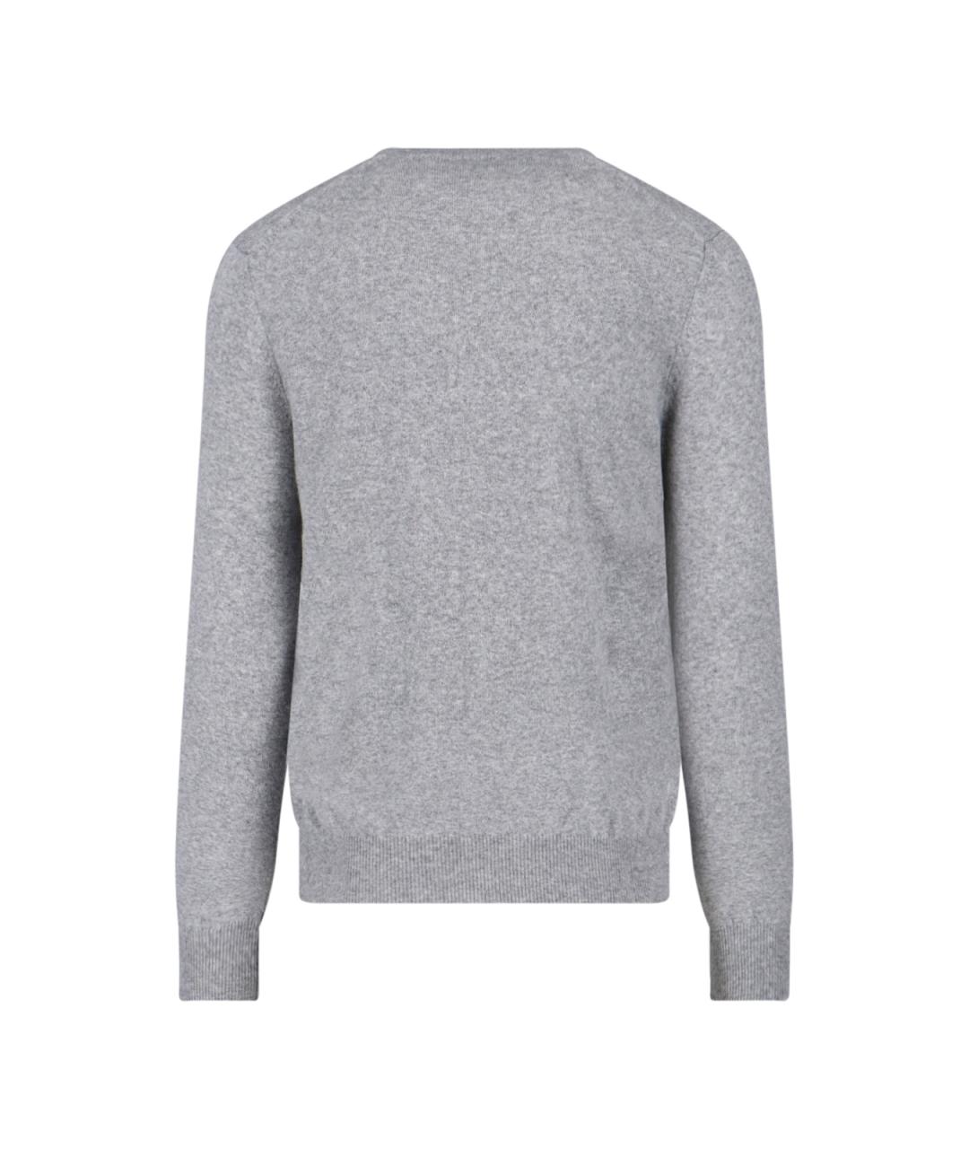 COMME DES GARÇONS PLAY Серый шерстяной кардиган, фото 2