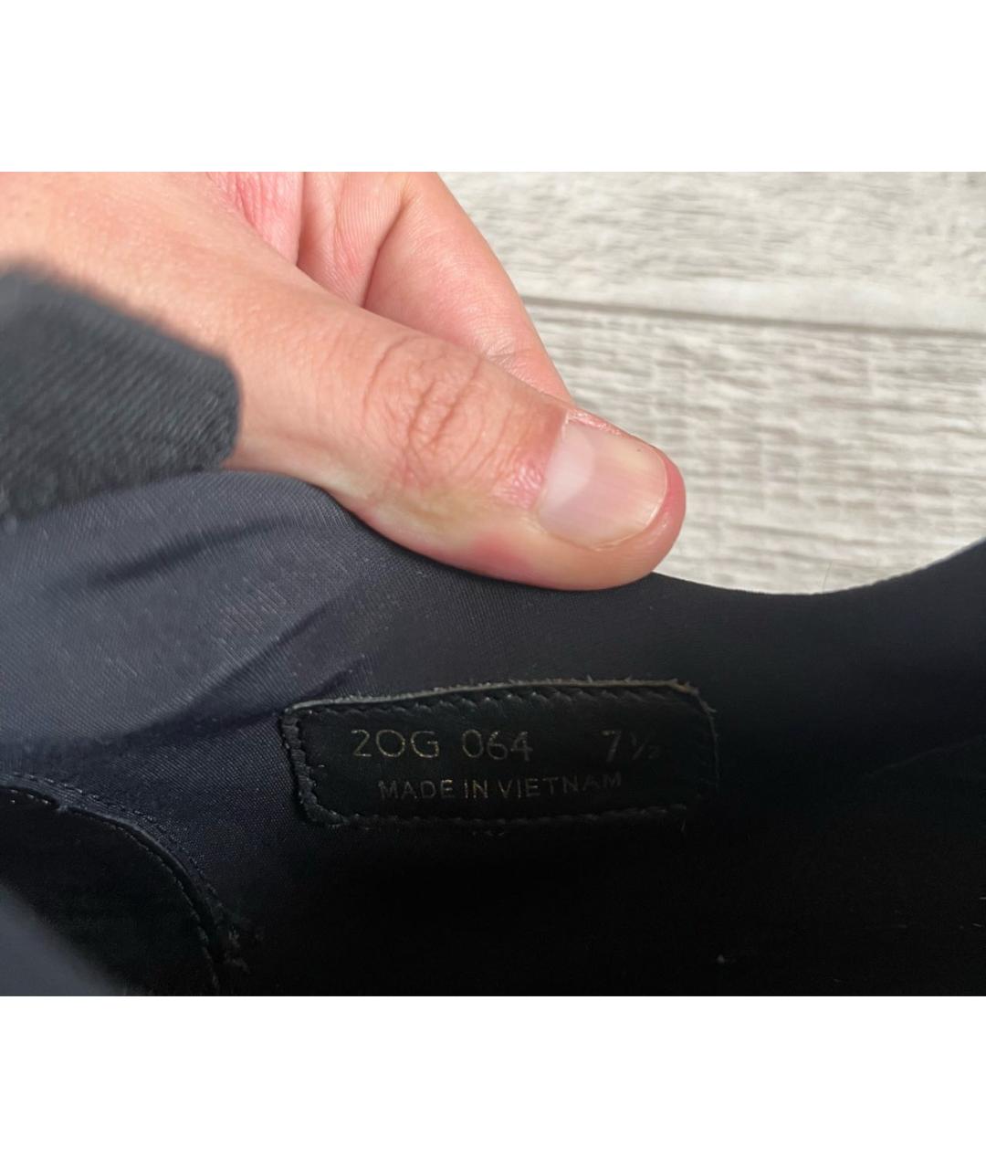 PRADA Черные низкие кроссовки / кеды, фото 8