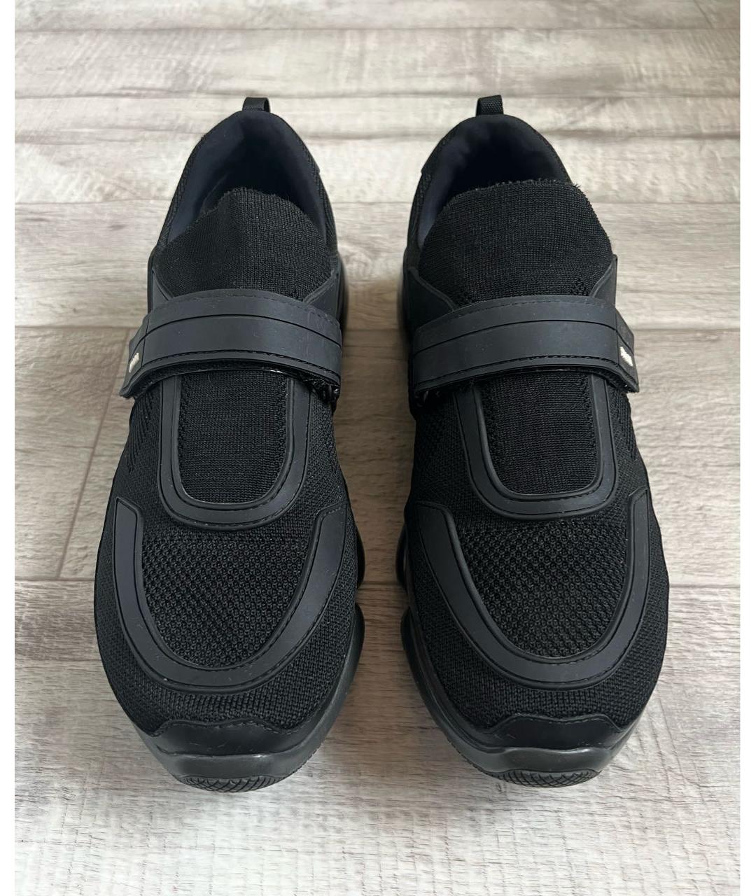 PRADA Черные низкие кроссовки / кеды, фото 3