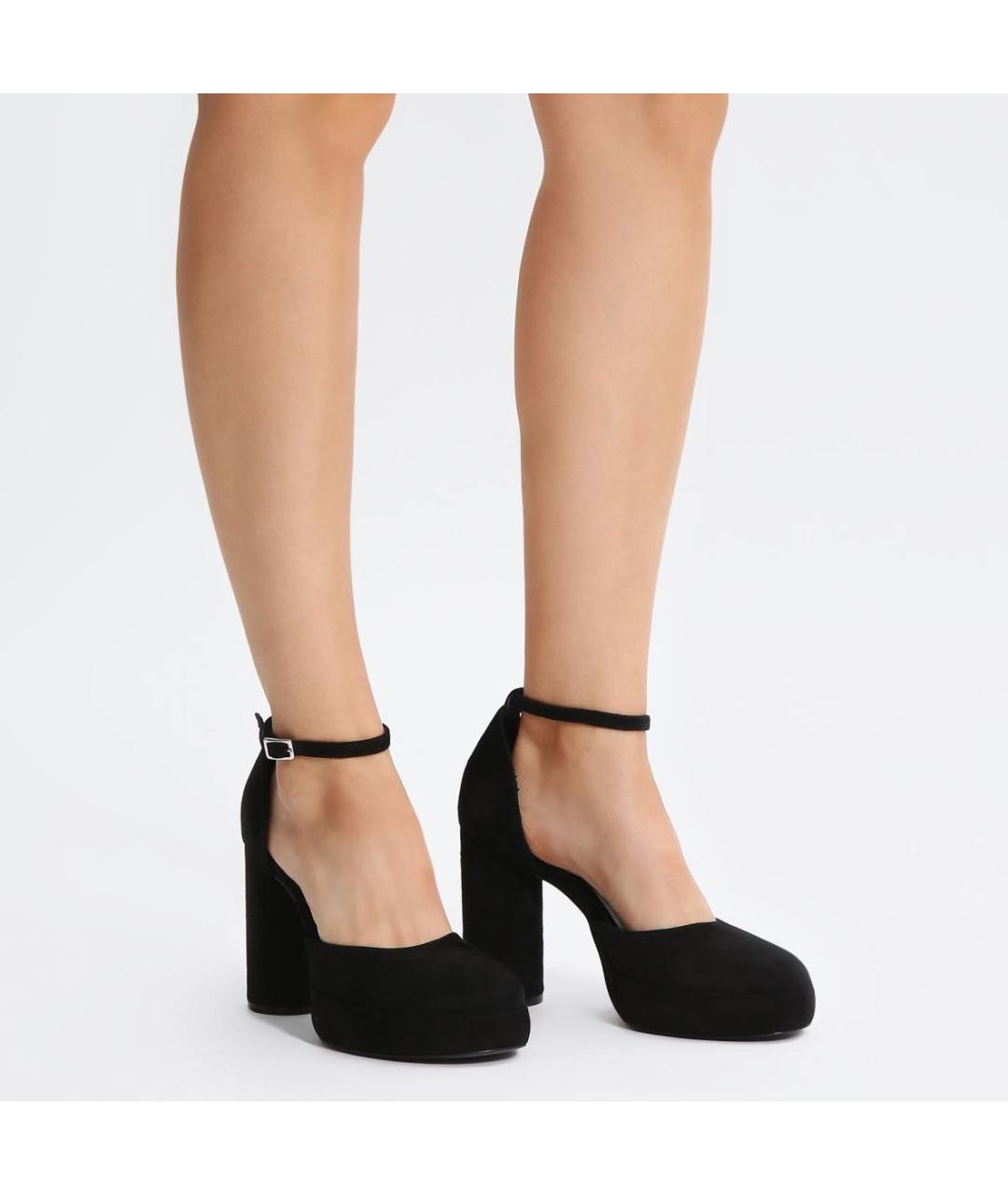 VIC MATIE Черные замшевые туфли, фото 8