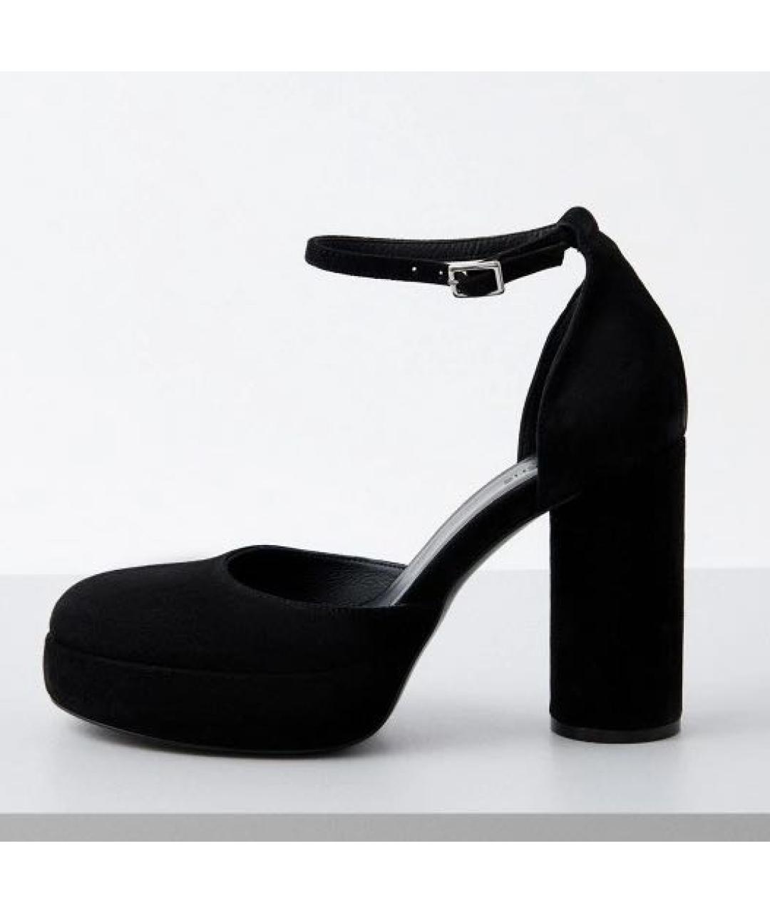 VIC MATIE Черные замшевые туфли, фото 9