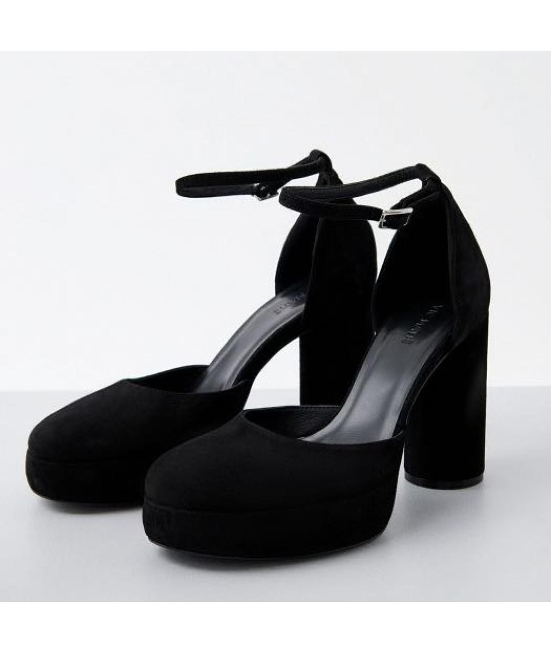 VIC MATIE Черные замшевые туфли, фото 2