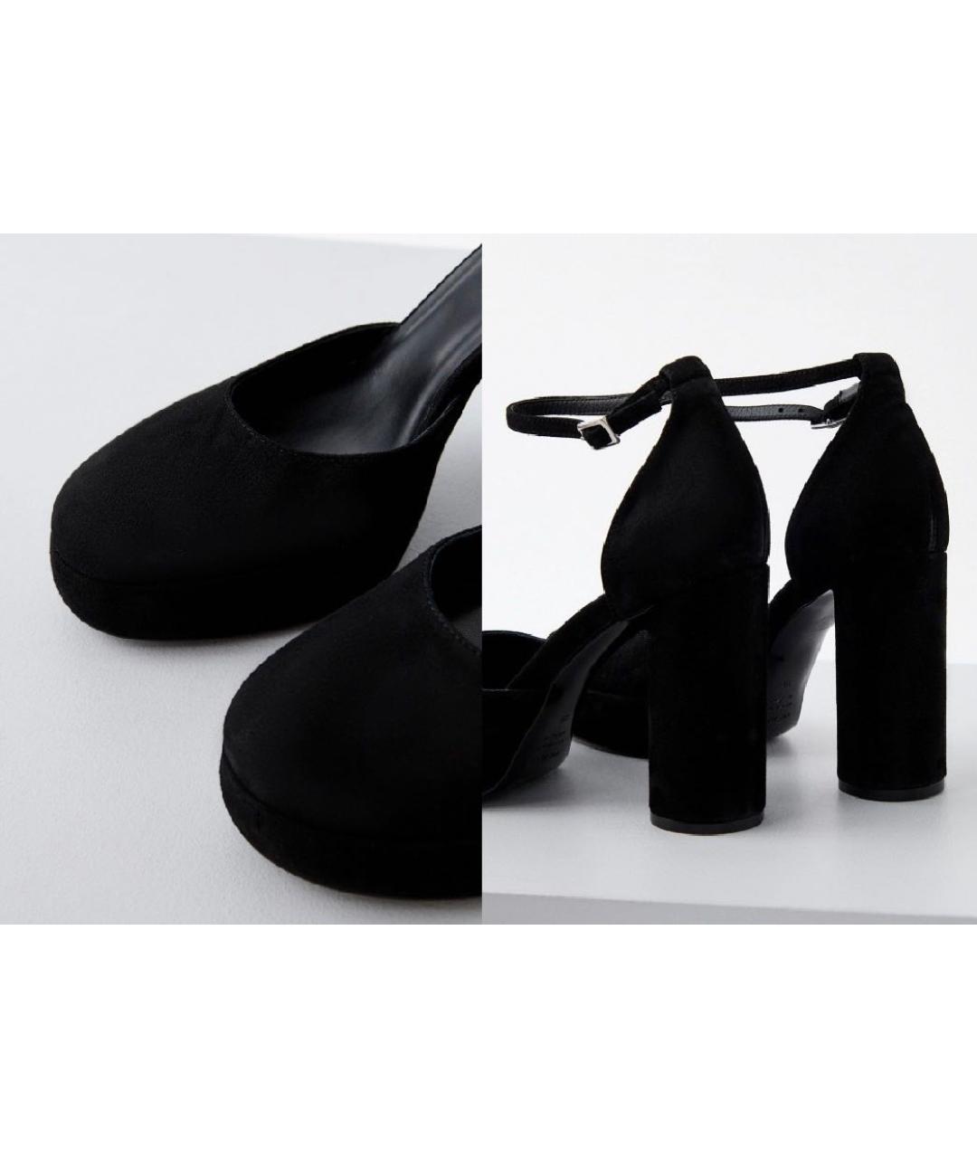 VIC MATIE Черные замшевые туфли, фото 3