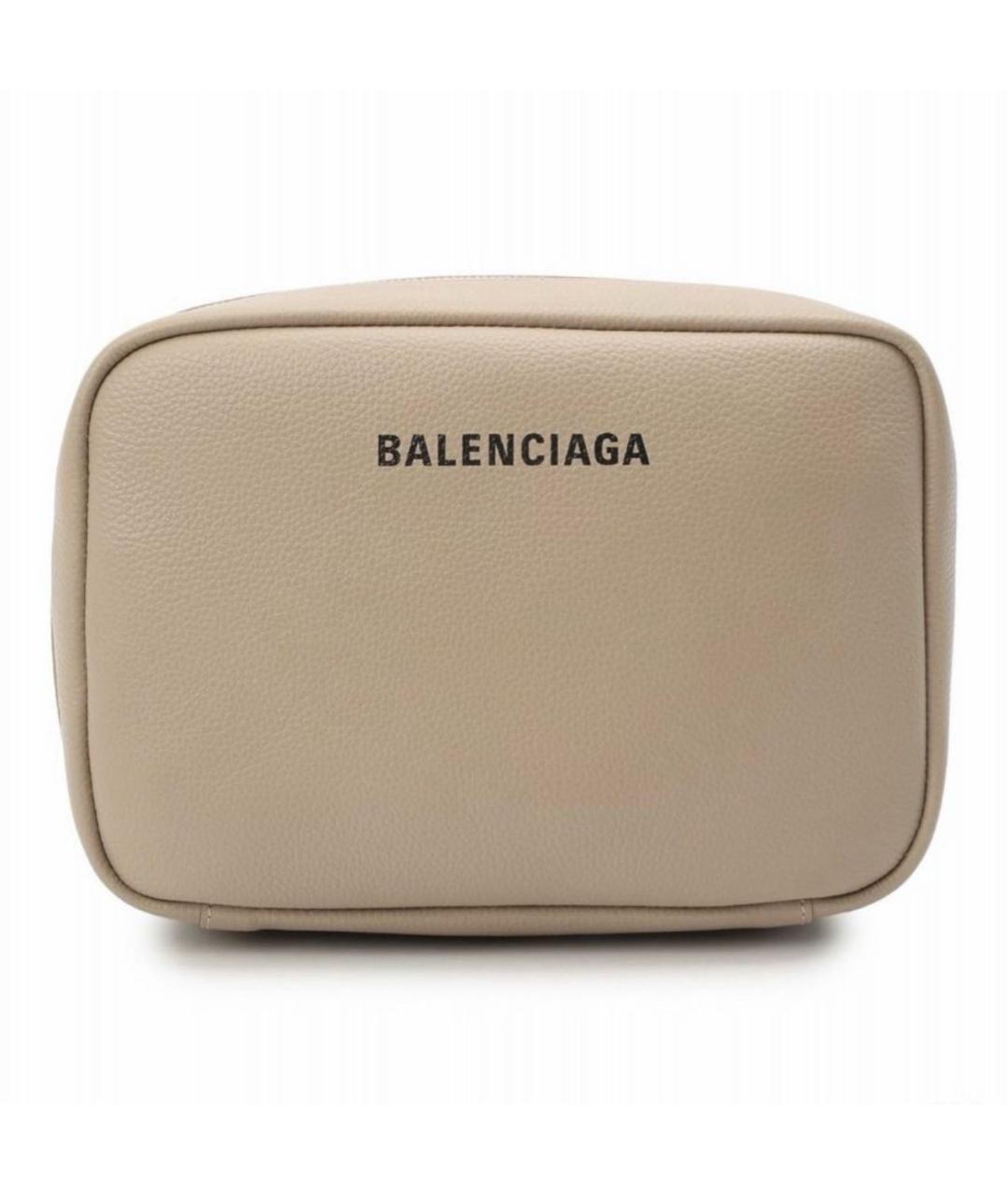 BALENCIAGA Бежевая кожаная сумка через плечо, фото 4