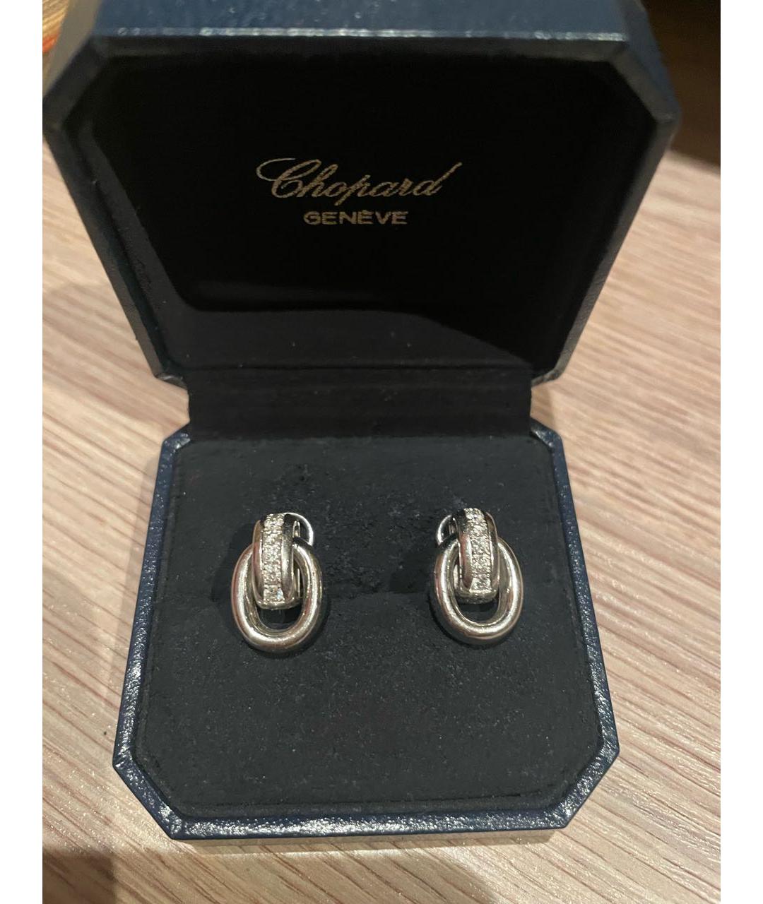 CHOPARD Серебряные серьги из белого золота, фото 5