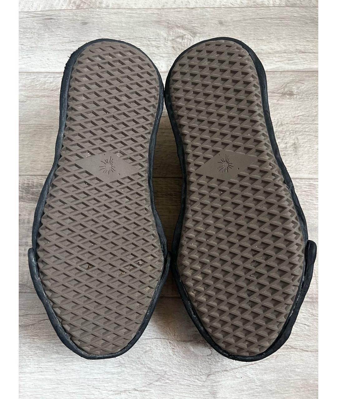 MAISON MIHARA YASUHIRO Коричневые текстильные низкие кроссовки / кеды, фото 6