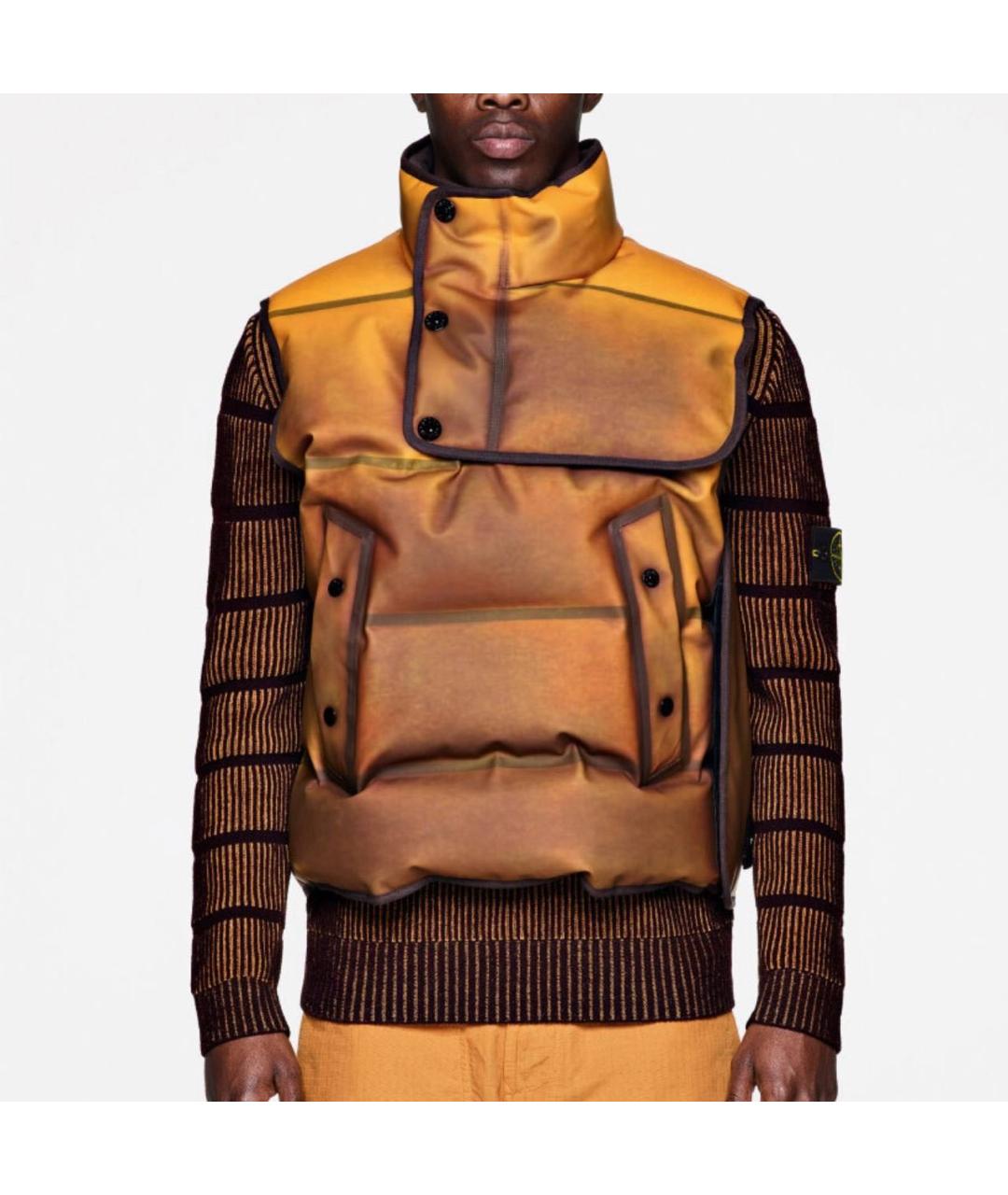STONE ISLAND Оранжевый жилет, фото 5