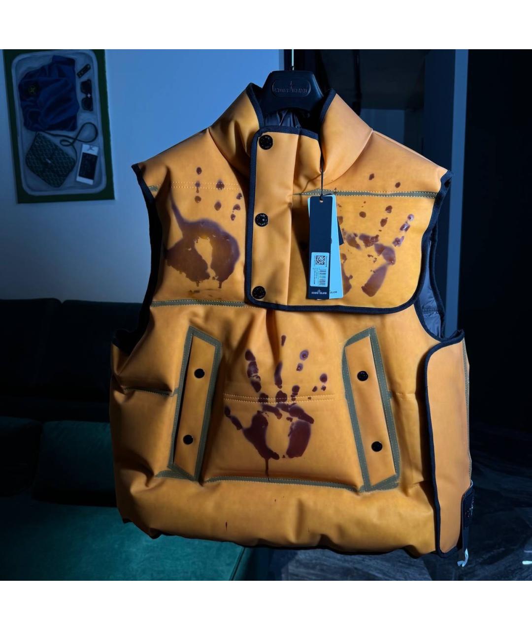 STONE ISLAND Оранжевый жилет, фото 7