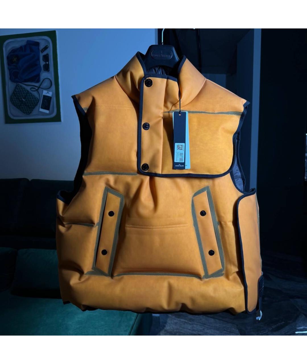 STONE ISLAND Оранжевый жилет, фото 2