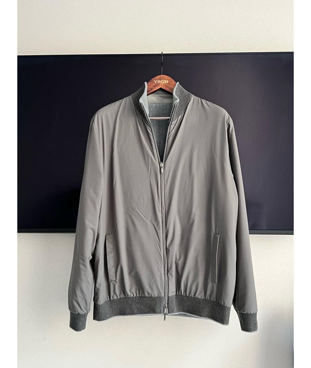 LORO PIANA Серый кашемировый кардиган, фото 3