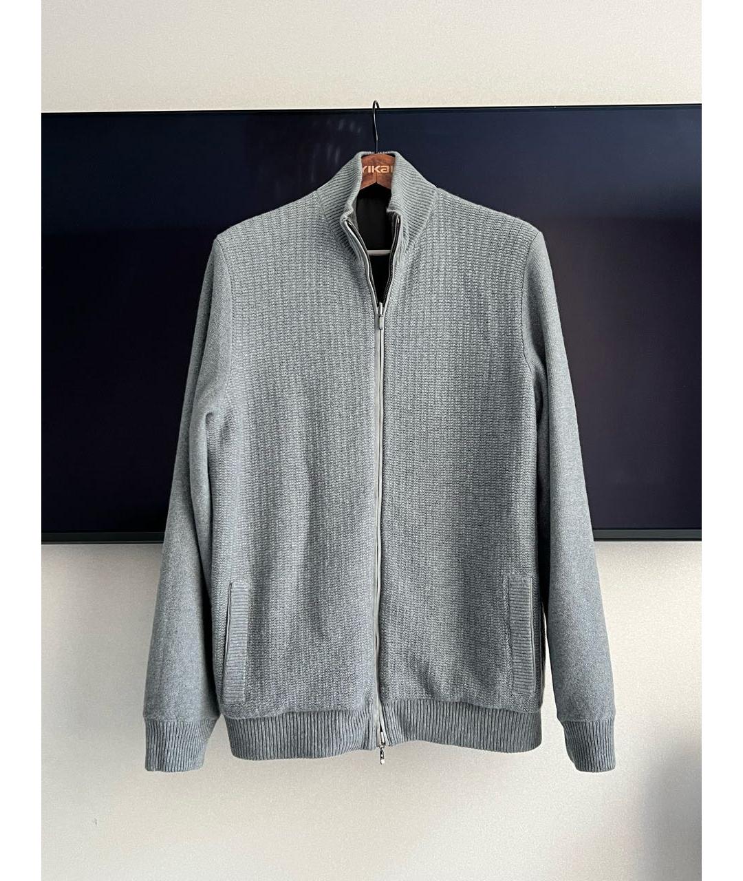 LORO PIANA Серый кашемировый кардиган, фото 9