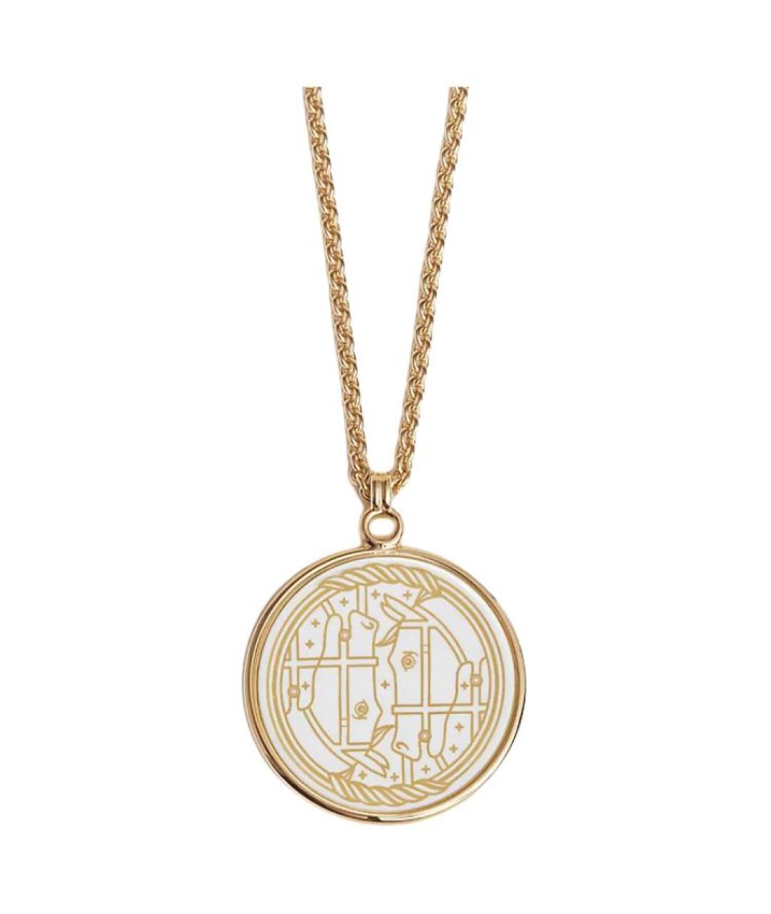 HERMES Золотое металлическое колье, фото 1