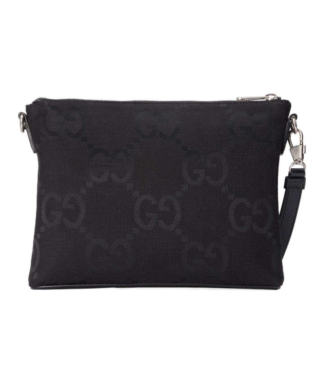 GUCCI Черная хлопковая сумка на плечо, фото 5