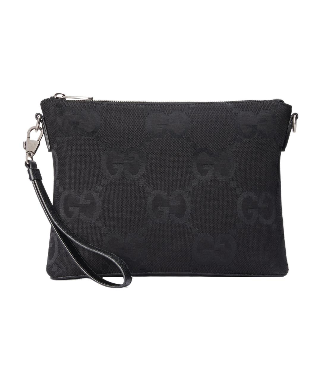 GUCCI Черная хлопковая сумка на плечо, фото 4