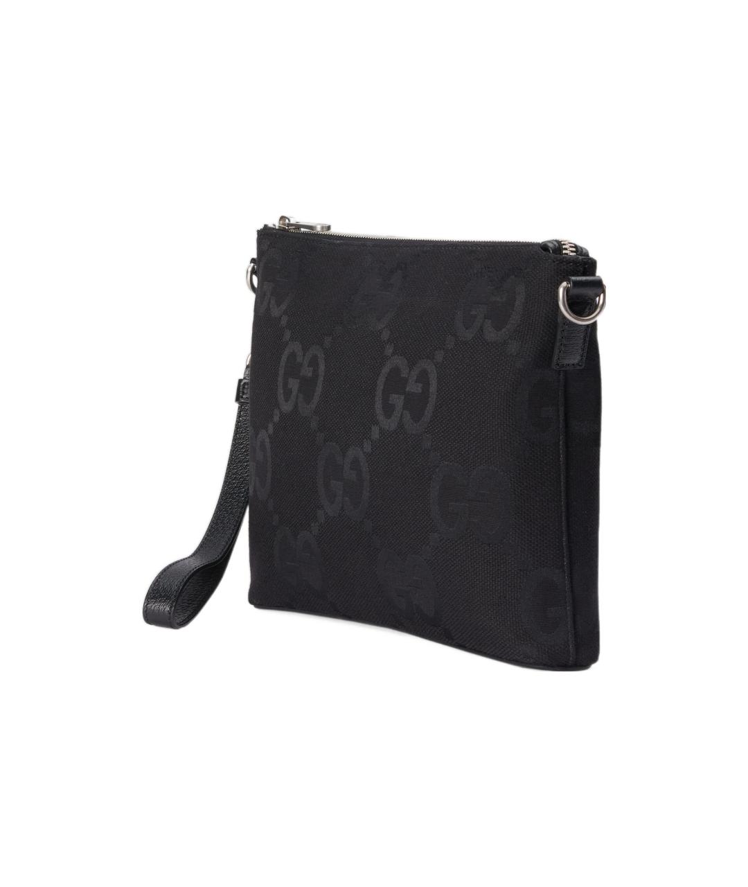 GUCCI Черная хлопковая сумка на плечо, фото 2