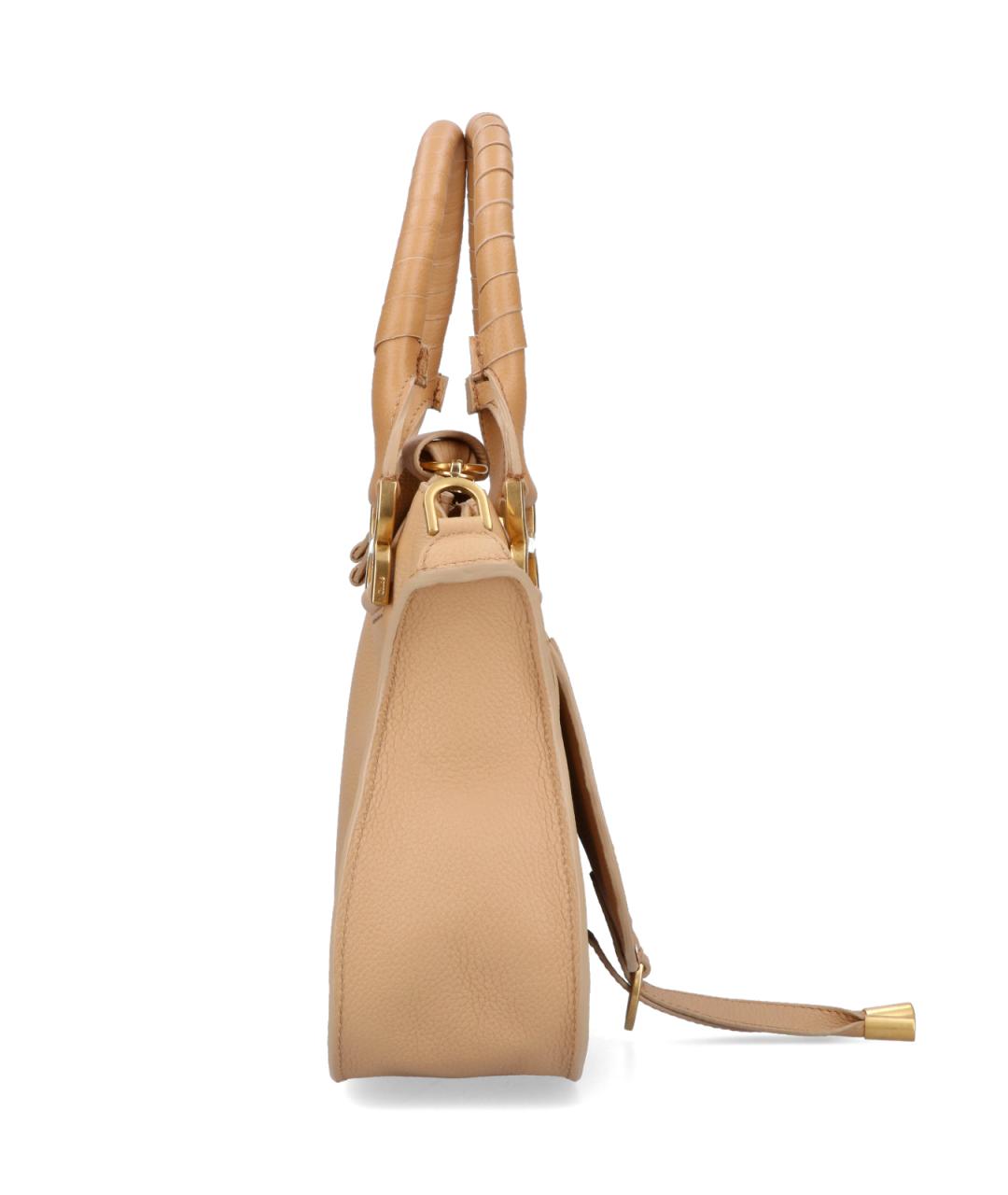 CHLOE Бежевая кожаная сумка через плечо, фото 5