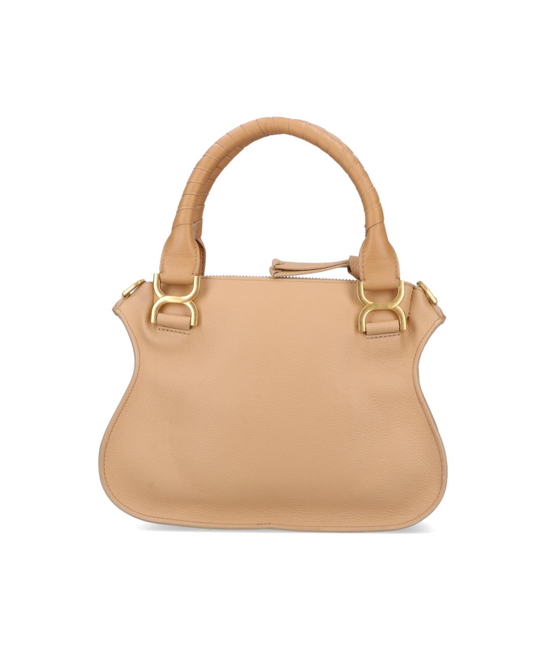 CHLOE Бежевая кожаная сумка через плечо, фото 3