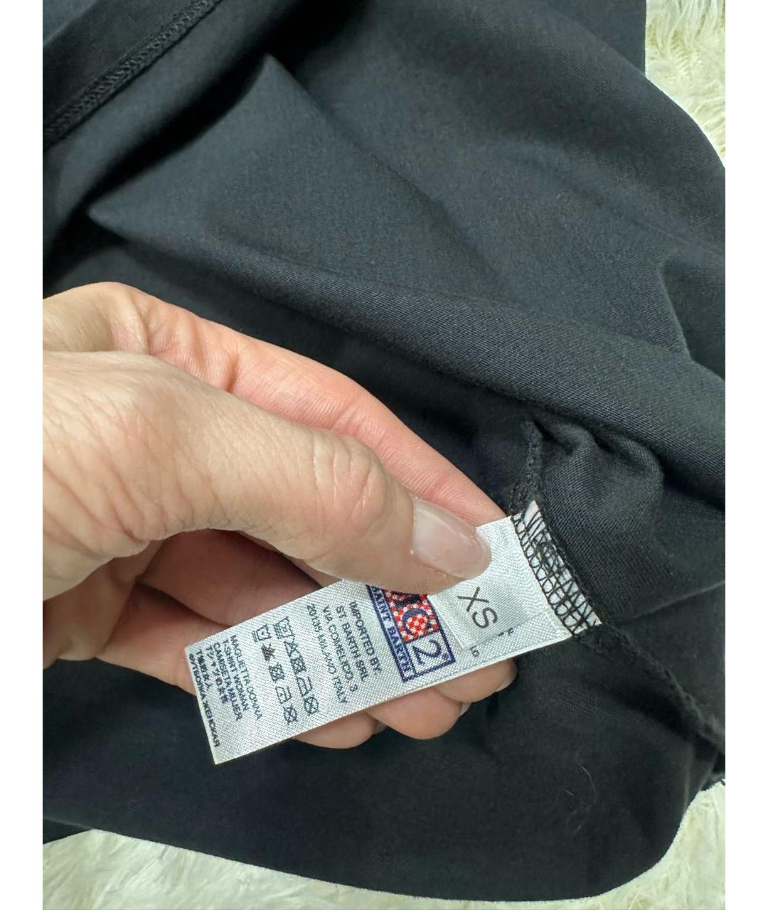 MC2 SAINT BARTH Черная хлопковая футболка, фото 4