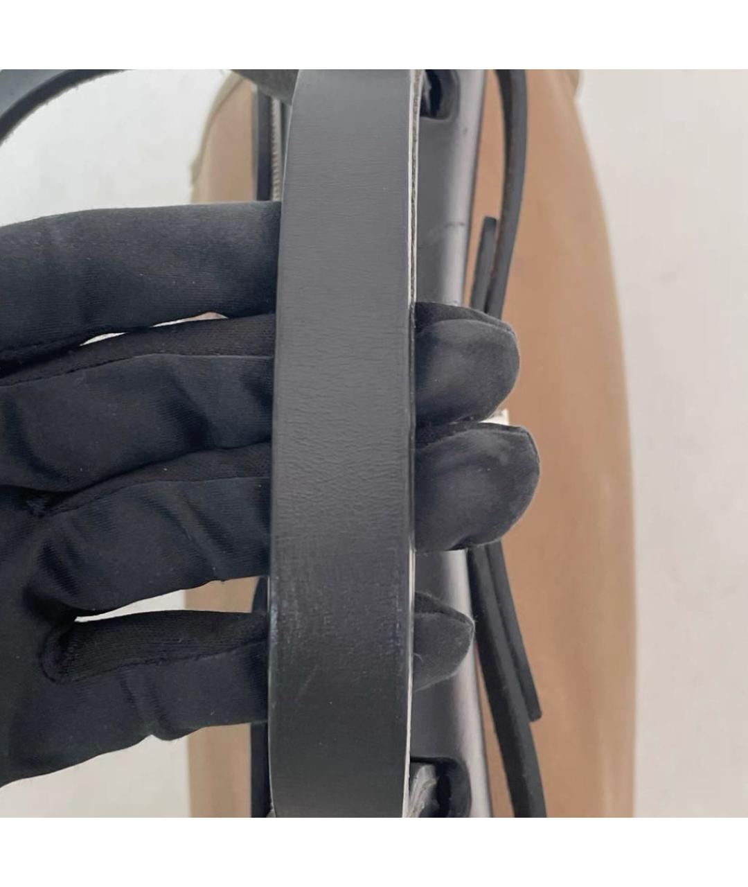 HERMES Бежевая тканевая сумка через плечо, фото 8