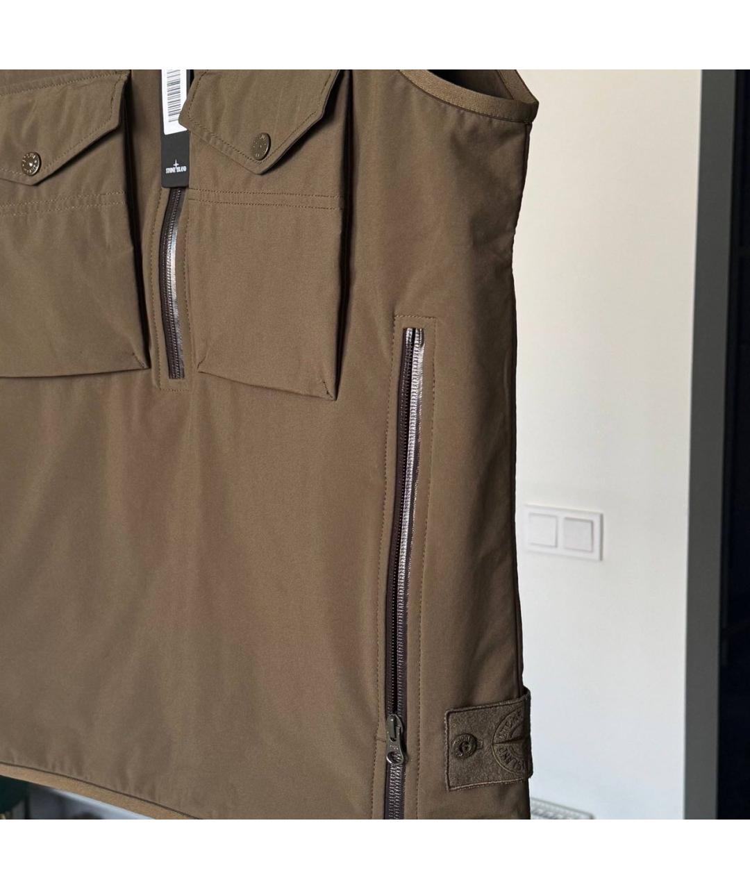 STONE ISLAND Хаки жилет, фото 4