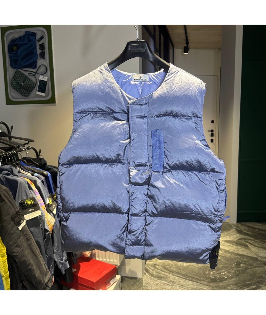 STONE ISLAND Синий жилет, фото 5