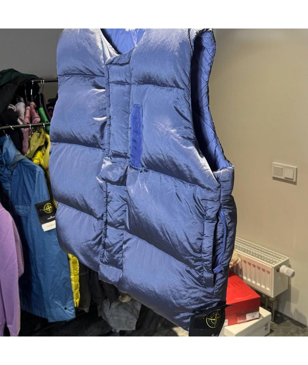 STONE ISLAND Синий жилет, фото 4