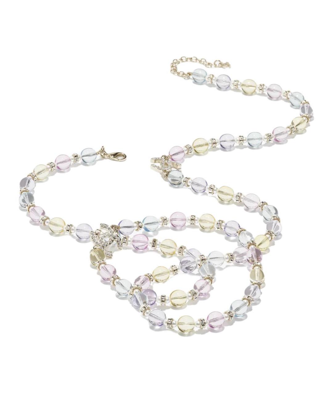 CHANEL Золотое металлическое колье, фото 2