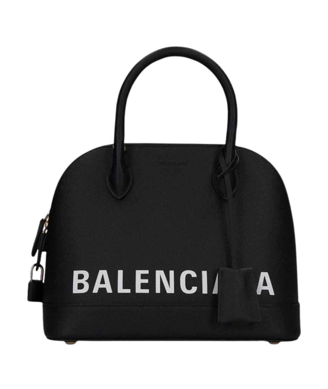 BALENCIAGA Черная кожаная сумка через плечо, фото 1