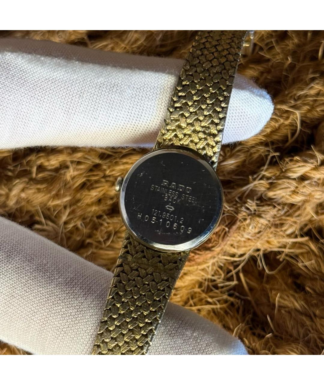 RADO Золотые позолоченные часы, фото 4