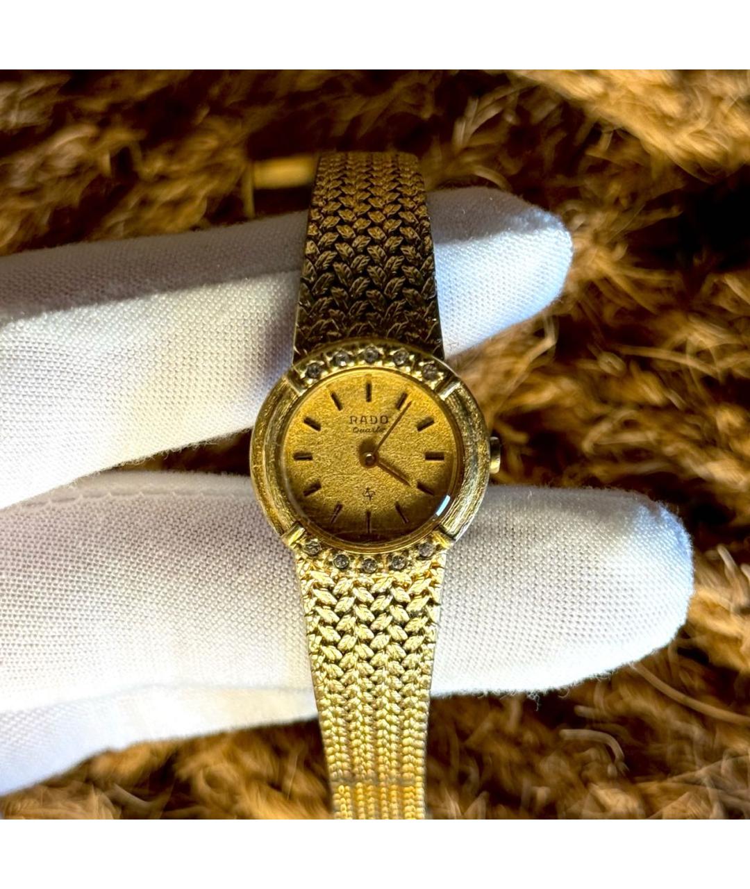 RADO Золотые позолоченные часы, фото 6