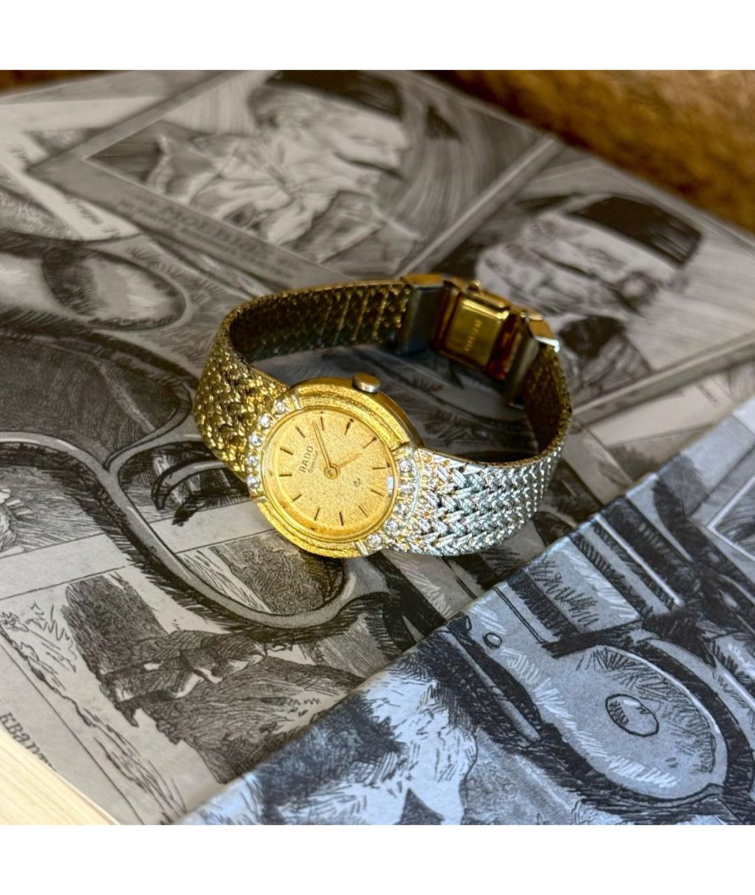 RADO Золотые позолоченные часы, фото 2