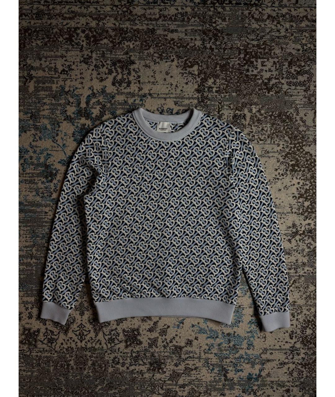 BURBERRY Мульти хлопковый джемпер / свитер, фото 8