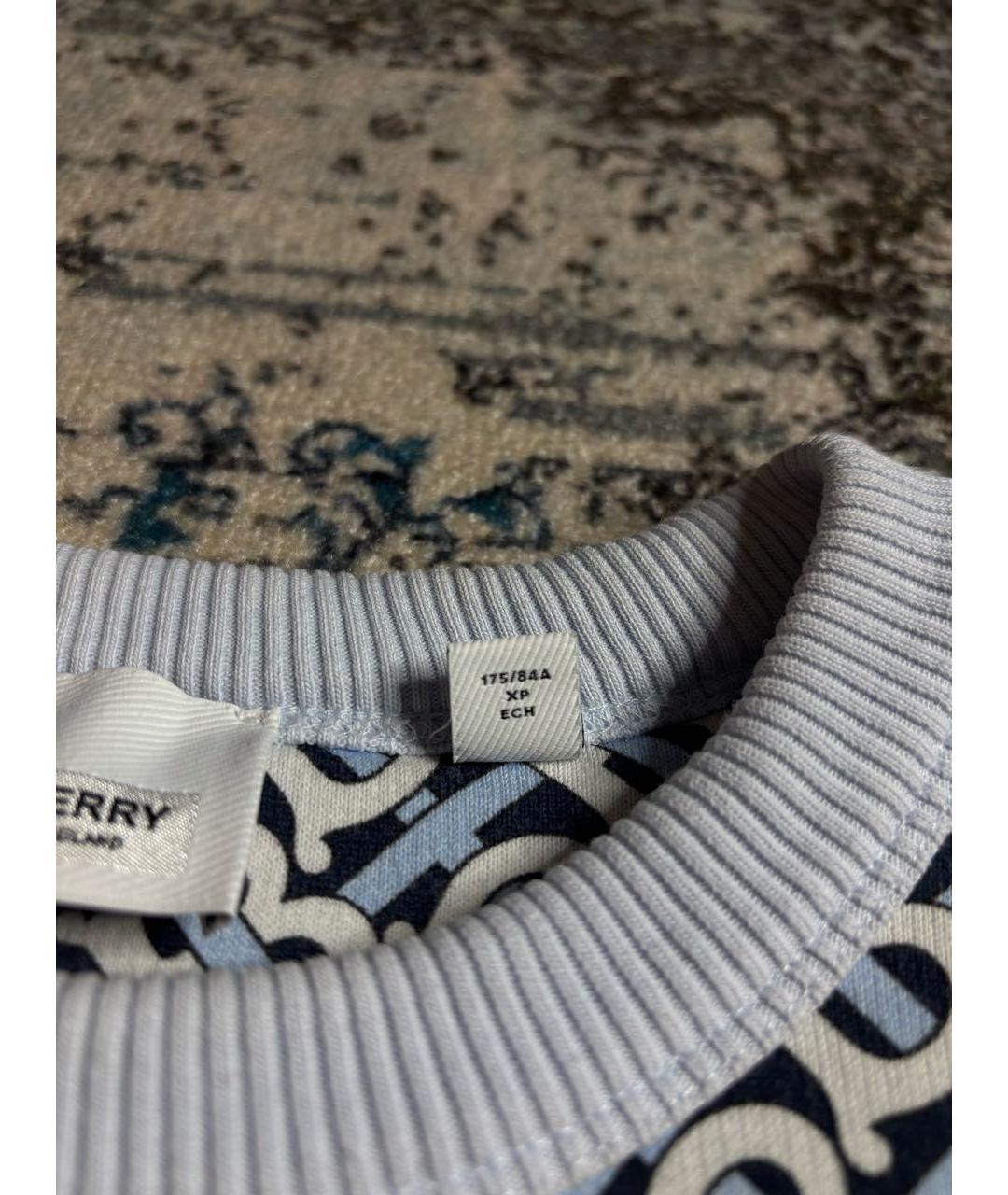 BURBERRY Мульти хлопковый джемпер / свитер, фото 5