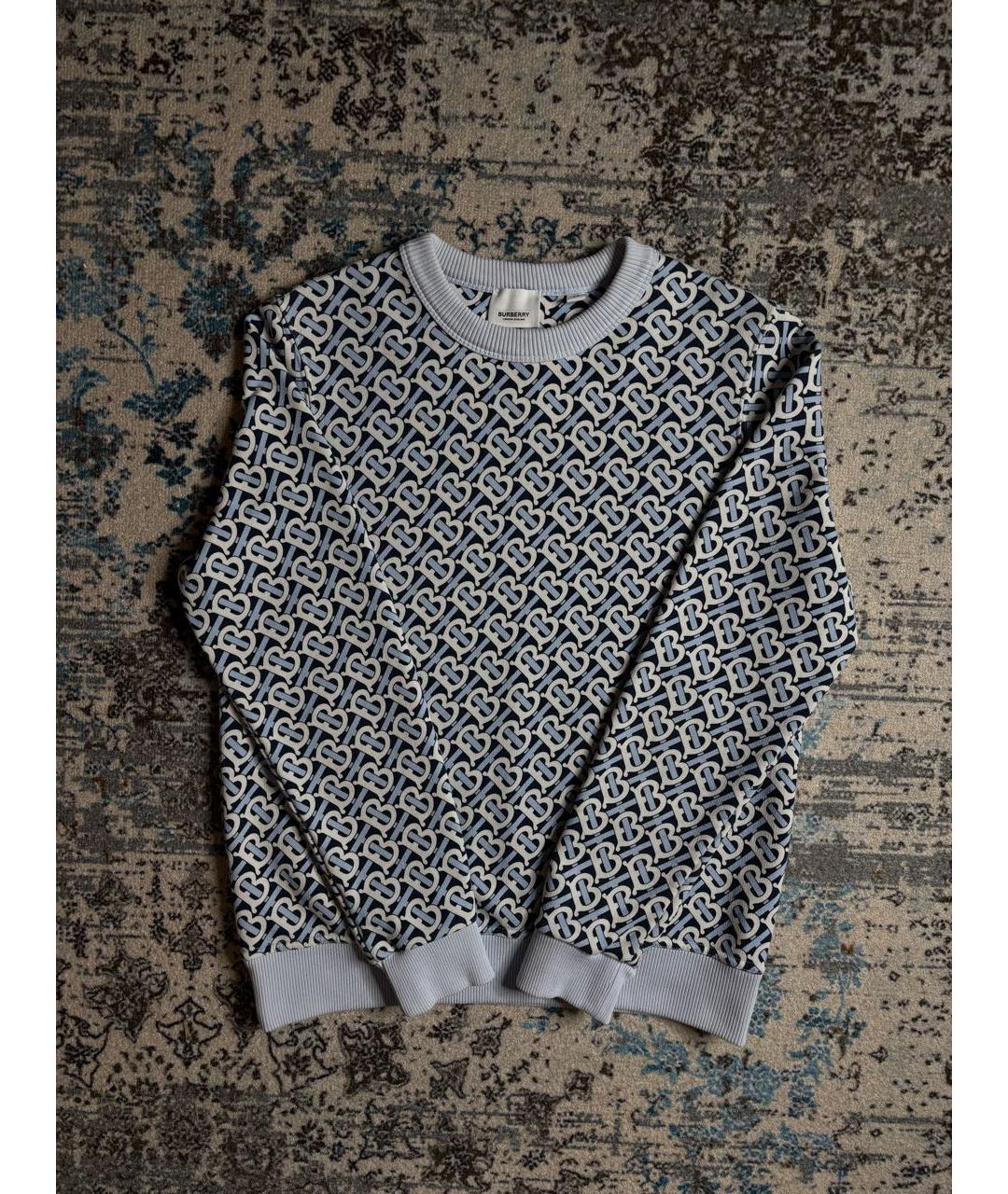 BURBERRY Мульти хлопковый джемпер / свитер, фото 2