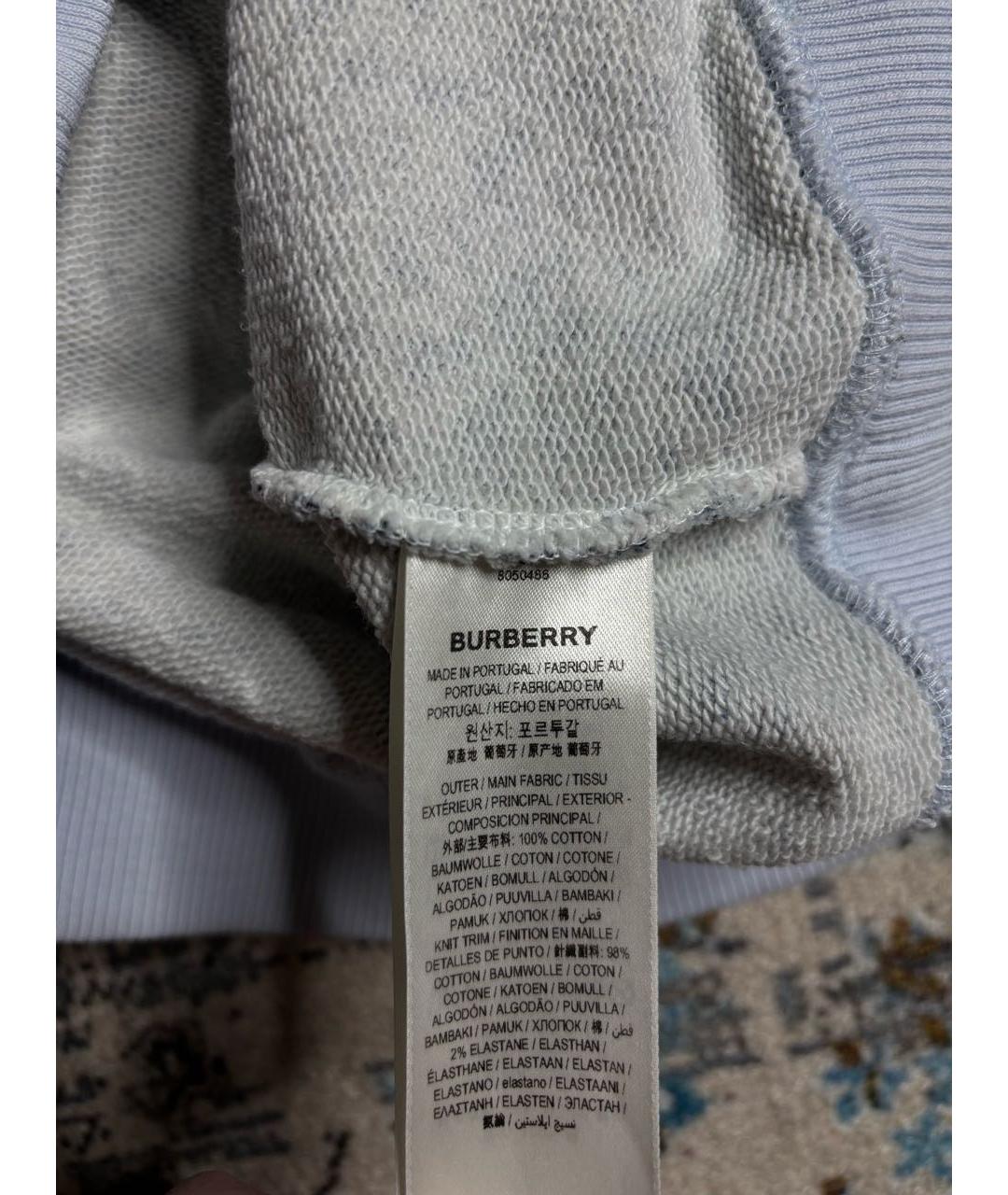 BURBERRY Мульти хлопковый джемпер / свитер, фото 6