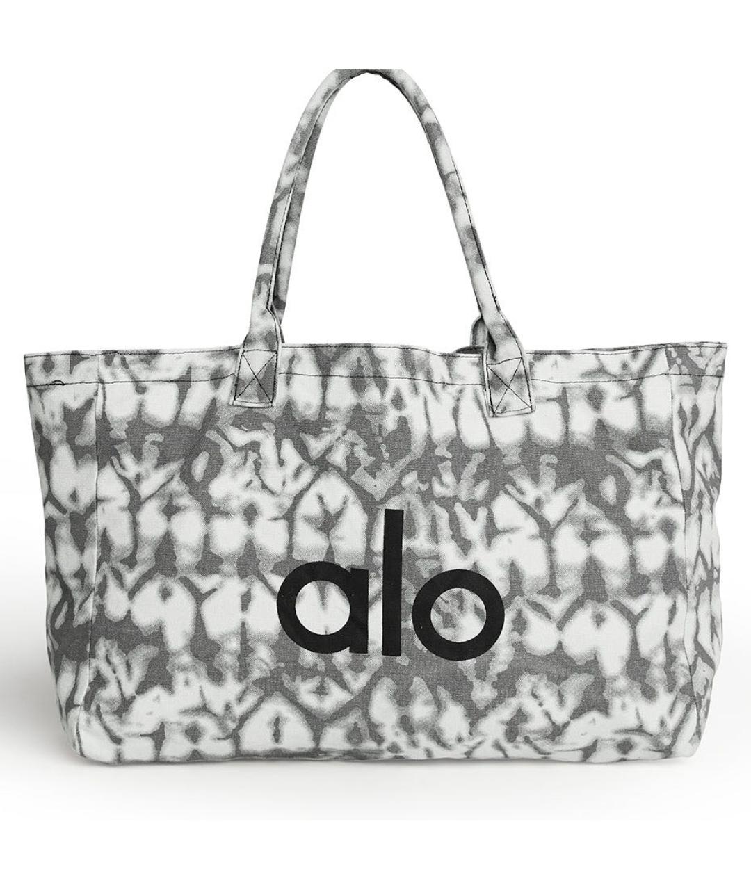 ALO YOGA Серая тканевая дорожная/спортивная сумка, фото 5