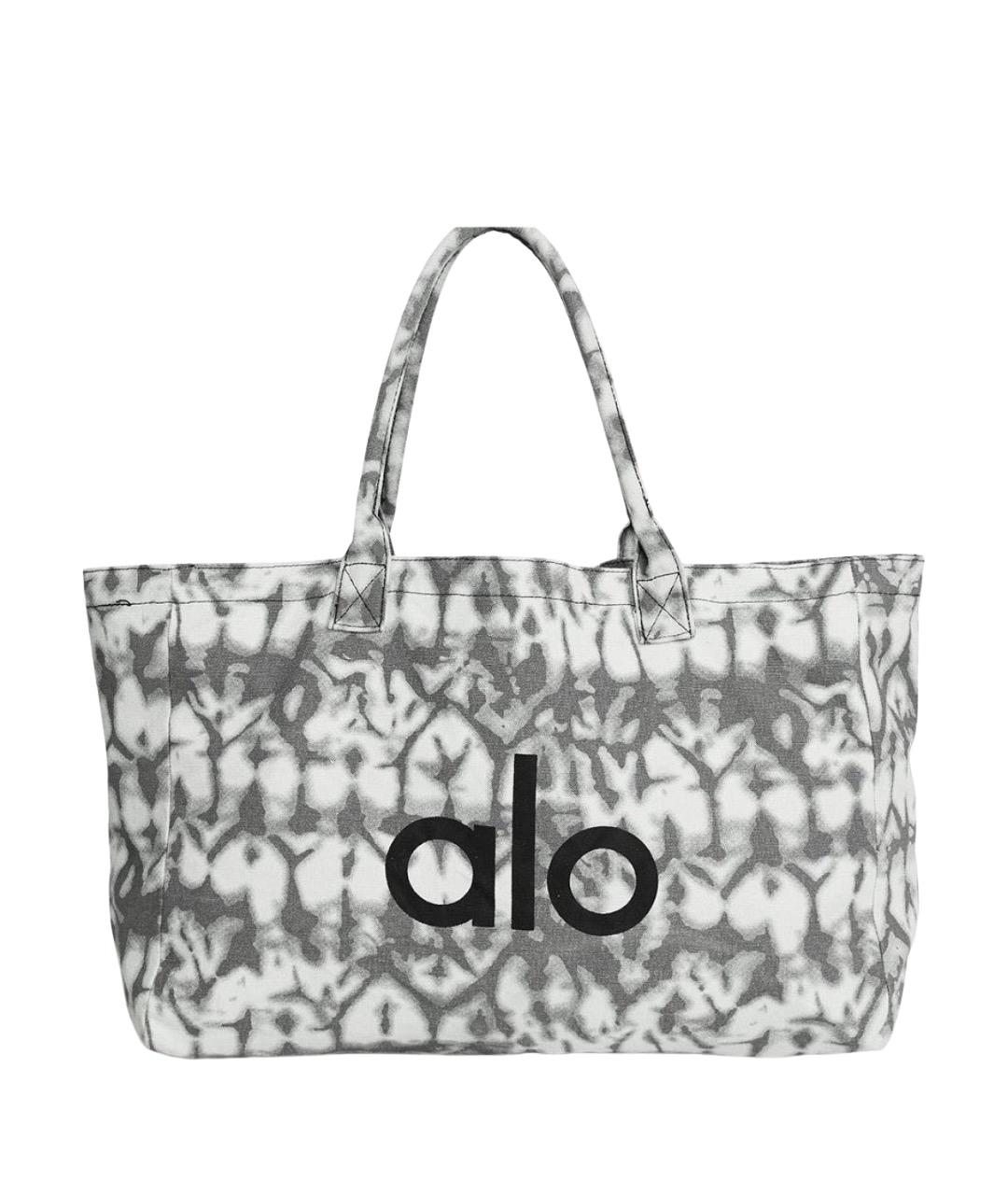 ALO YOGA Серая тканевая дорожная/спортивная сумка, фото 1