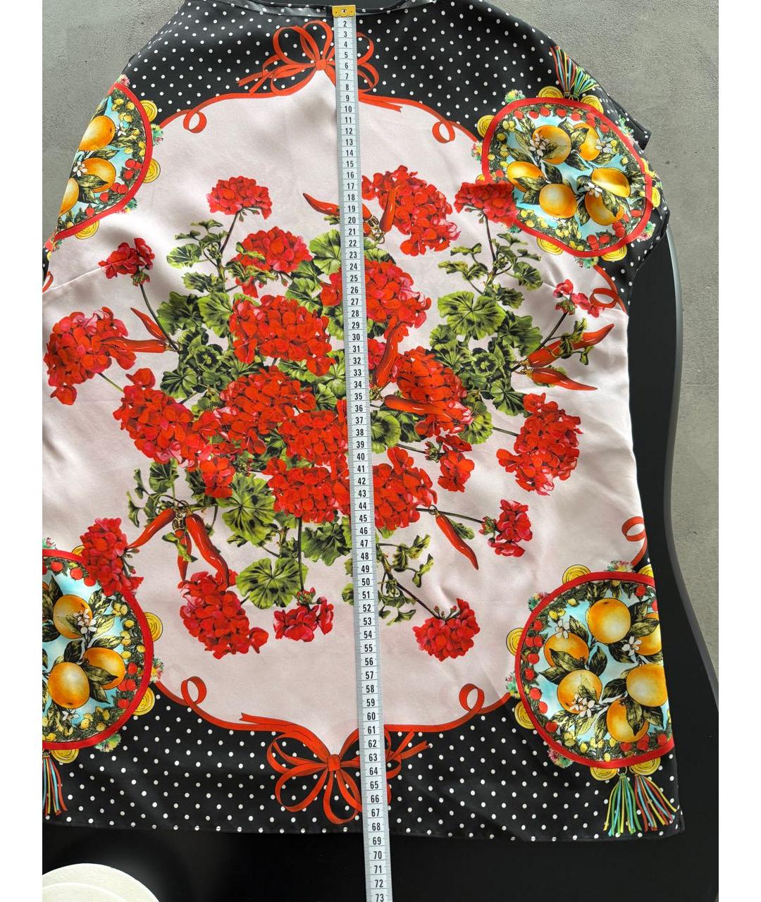 DOLCE&GABBANA Мульти шелковая блузы, фото 2