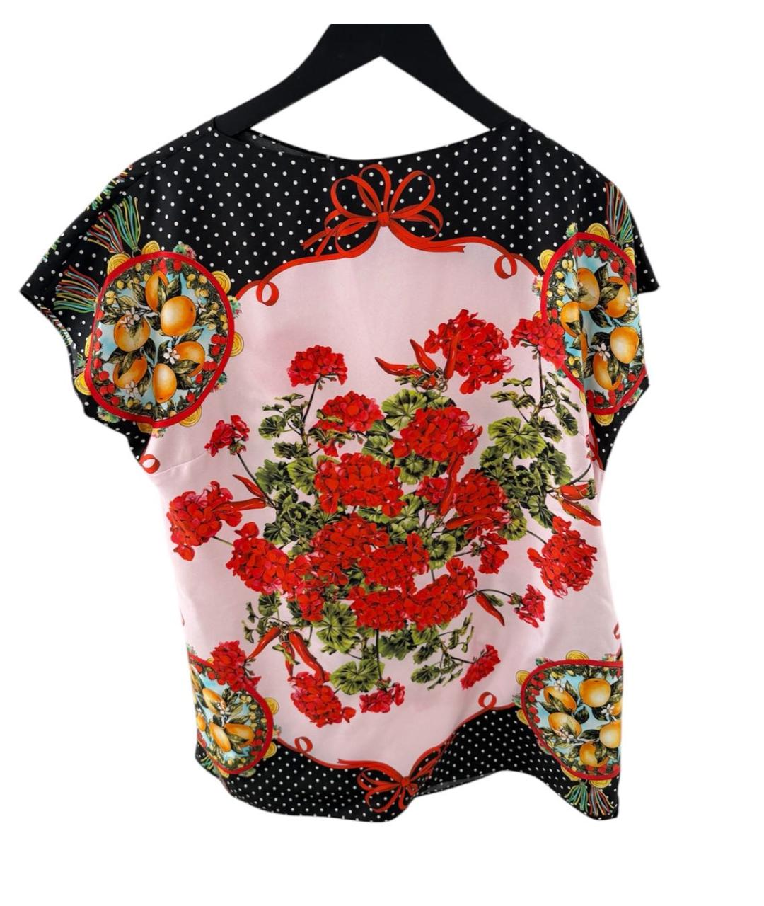 DOLCE&GABBANA Мульти шелковая блузы, фото 8