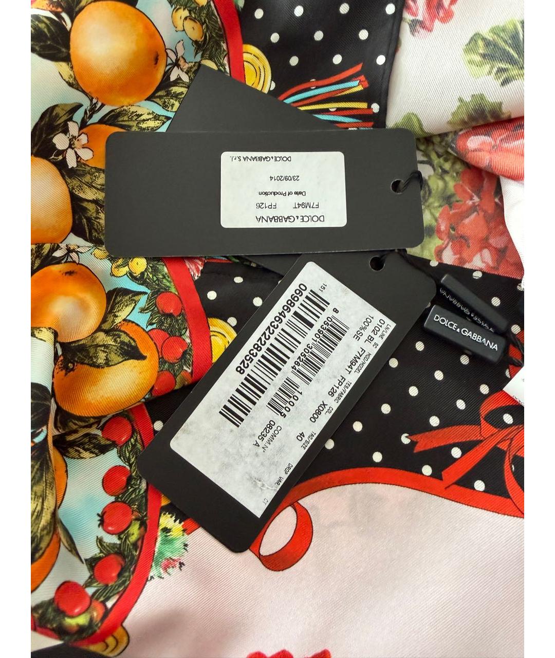 DOLCE&GABBANA Мульти шелковая блузы, фото 7